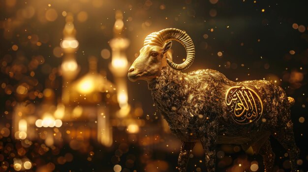 Goat image background for Eid al Adha muslim celebration day