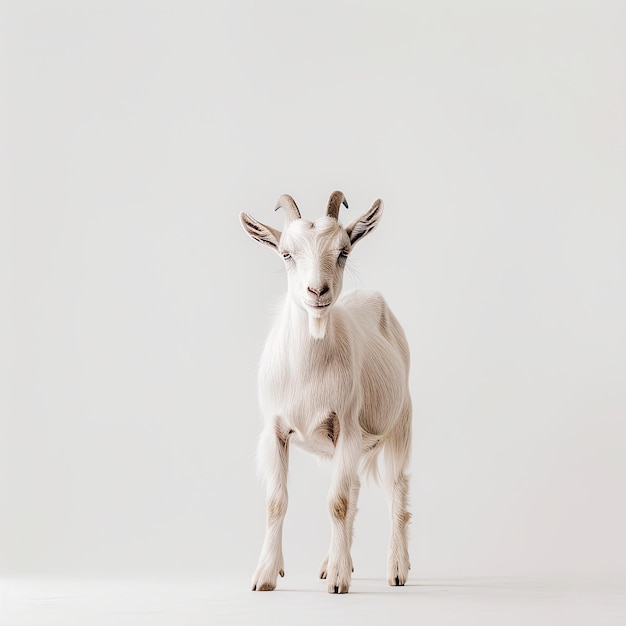 Photo goat isolated on white background