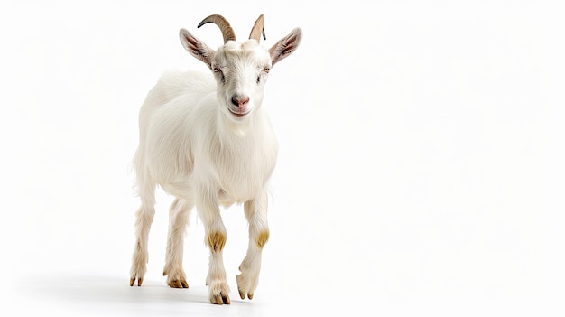 Photo goat isolated on white background