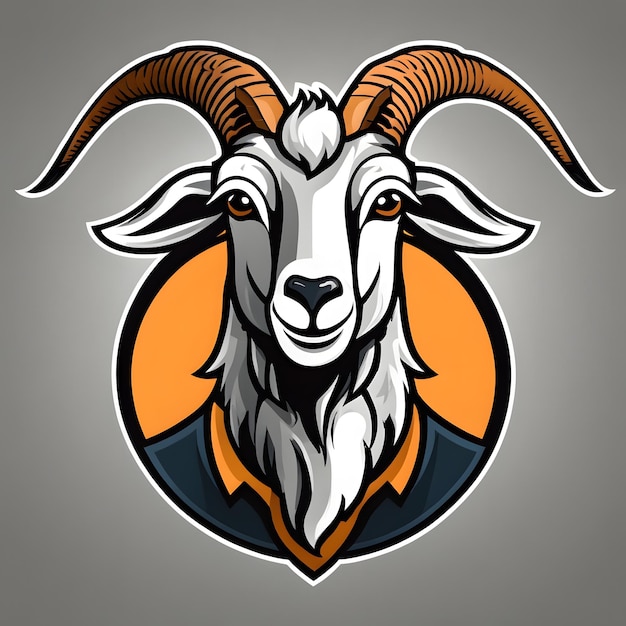 Goat Mascot Logo Goat Esports logo Goat Logo Design Goat Gaming logo Animal Mascot Logo Illustration Animal Gaming Logo Goat Illustration AI Generative