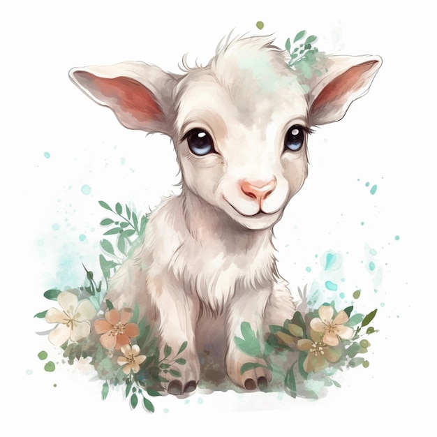 goat Sublimation Clipart Graphic