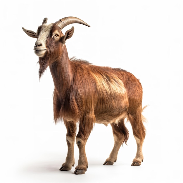 goat white background isolated