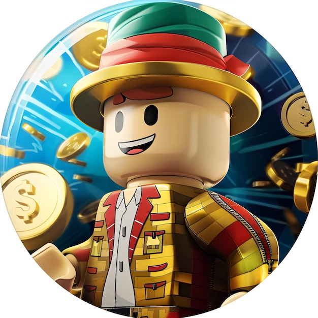 goatkitt make a roblox circle badge about money and robux