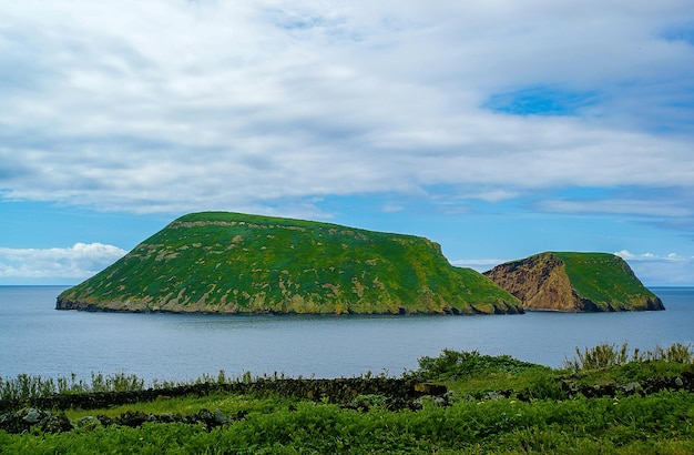 Goats Islets Ilheus das Cabras coastal landscape of Terceira Island