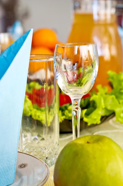 Goblet on the table