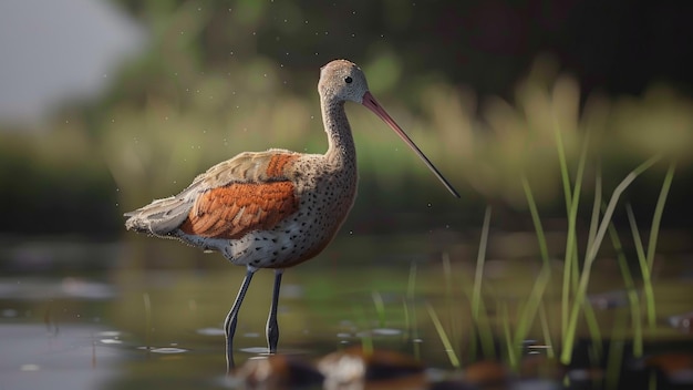 godwit realistic photo