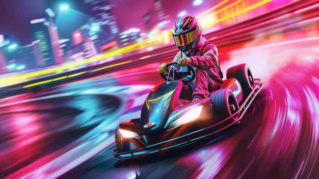 GoKarting in the Neon City