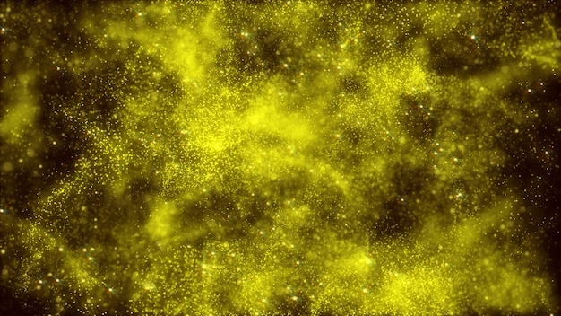 Gold abstract bokeh background Abstract dark glitter fire particles lights