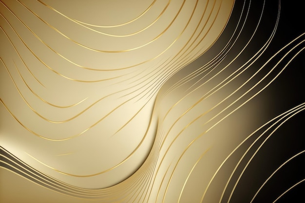 Gold abstract line arts background Luxury wallpaper decoration design