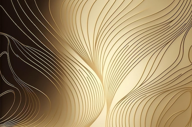 Gold abstract line arts background Luxury wallpaper decoration design