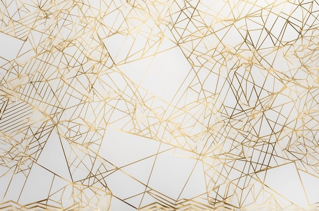 a gold abstract wallpaper with geometric shapes and a white background