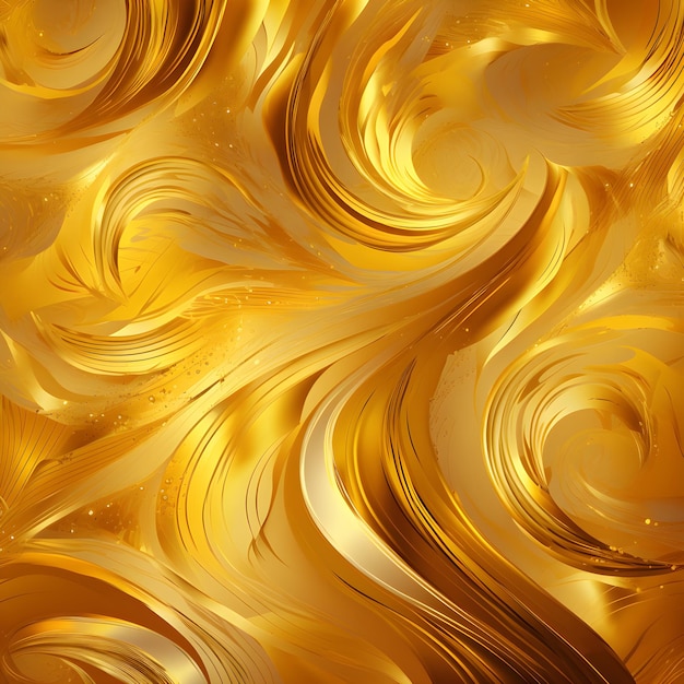 gold background with gold and gold swirls