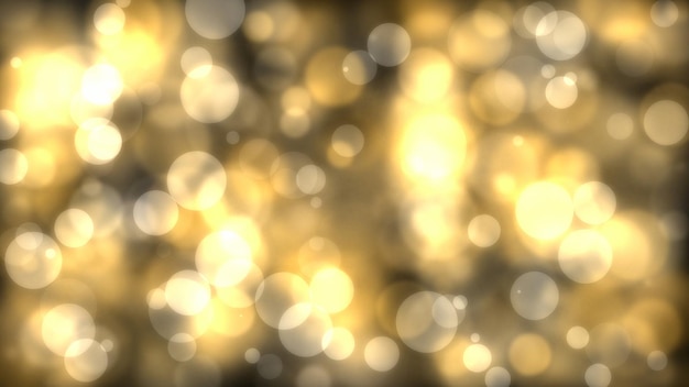 A gold background with a lot of lights.