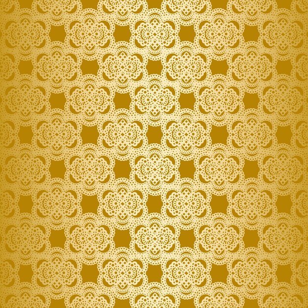 Photo a gold background with a pattern of decorative elements