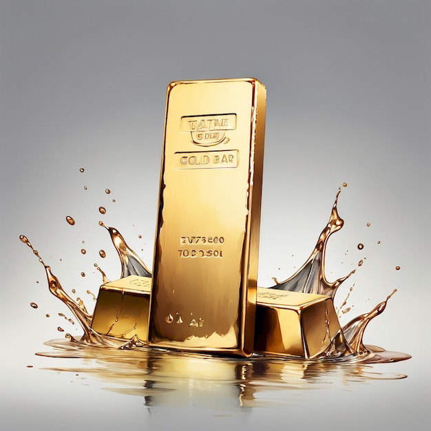 Gold Bar Design Ilustration