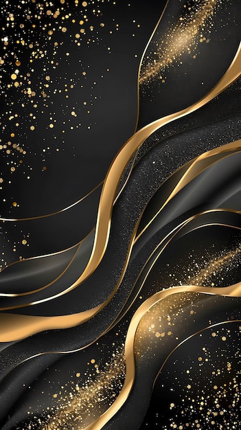 the gold and black background of the black and gold wallpaper