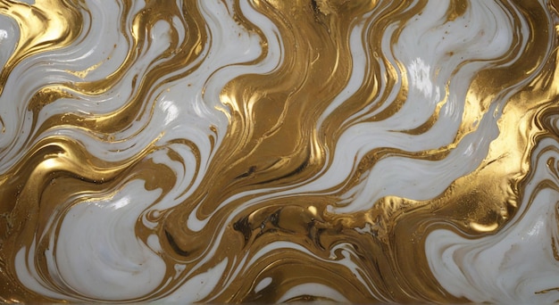 a gold and black marbled surface with the gold color of the water