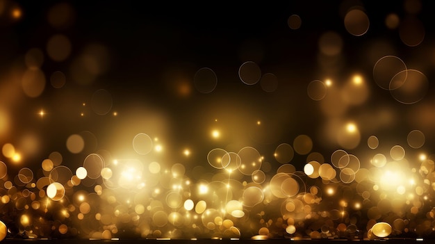 Gold bokeh awards glamour background AI generative