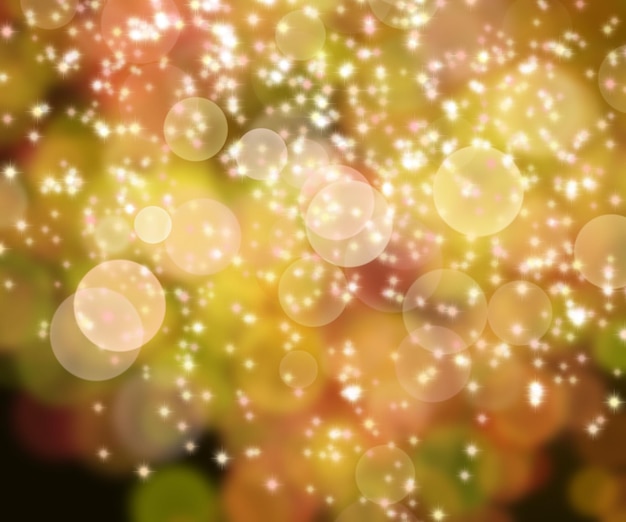 Gold bokeh lights