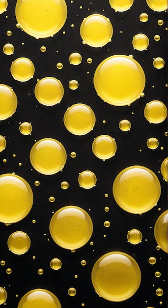 Photo gold bubbles are a common source of oil