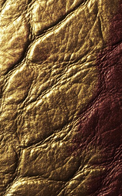 Photo gold colored leather texture