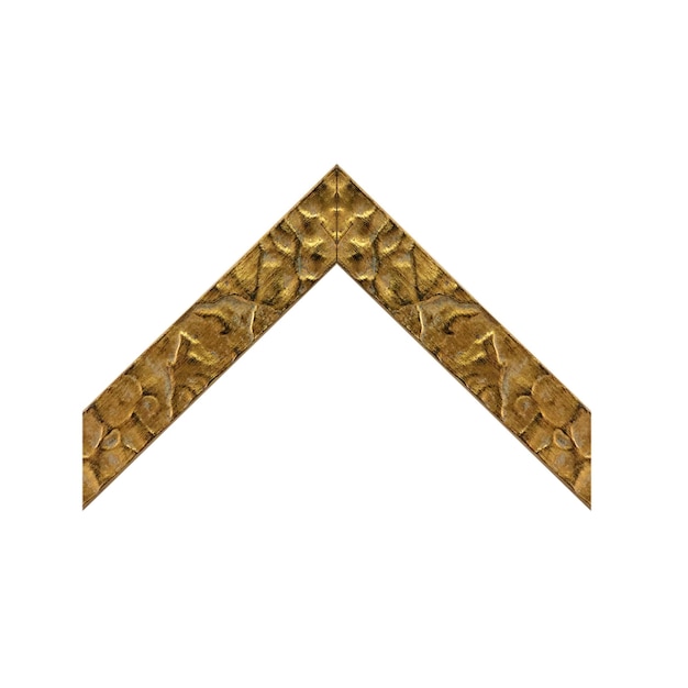 A gold colored metal arrow sign with the word love on it.