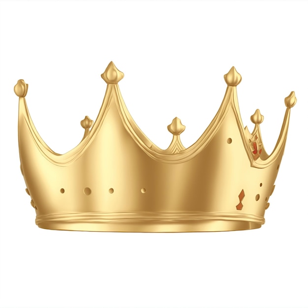 gold crown on white background