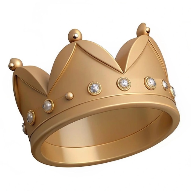 a gold crown with diamonds on it and the crown on it