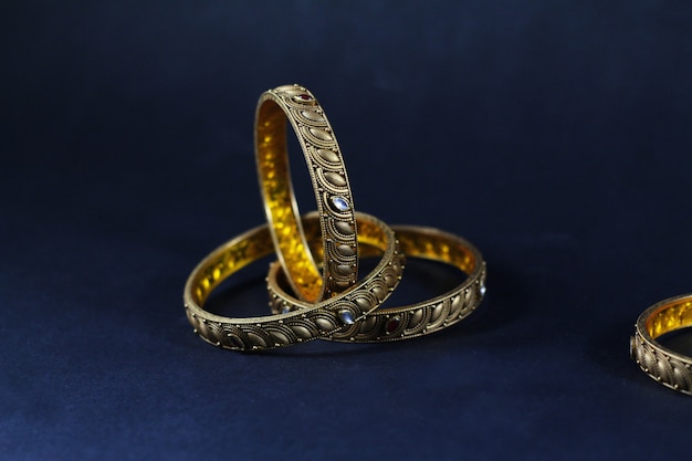 gold and diamond bangles set