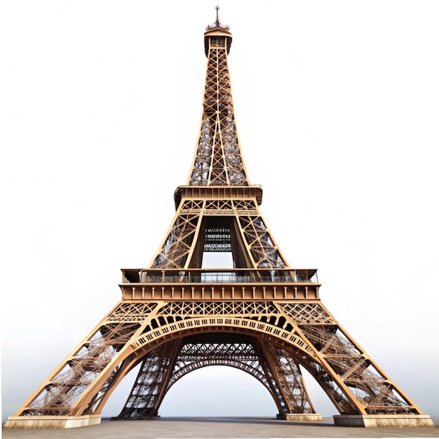 a gold eiffel tower is shown in a picture