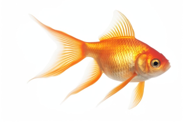 A gold fish goldfish animal white background