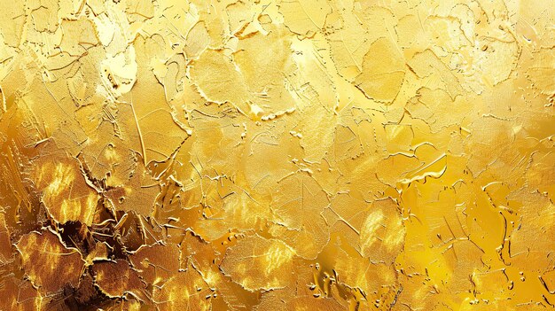 Gold foil leaf texture glass effect background Generative Ai