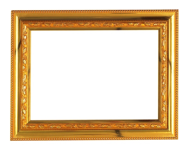 gold frame on white