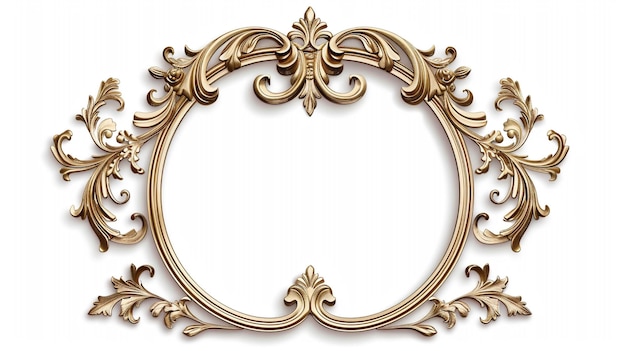 a gold frame with a design that says quot the name of the company quot