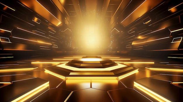 gold futuristic abstract luxury background