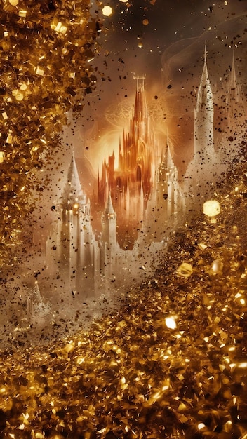 Gold glitter background