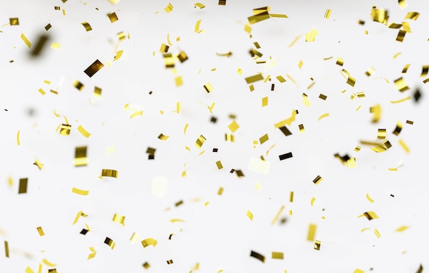 Gold glitter texture on white background Golden explosion of confetti Golden grainy abstract texture on black background