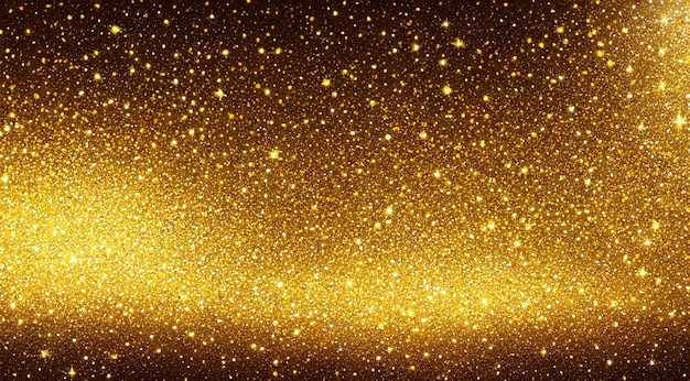 Gold Glitter textured blurred sparkling background