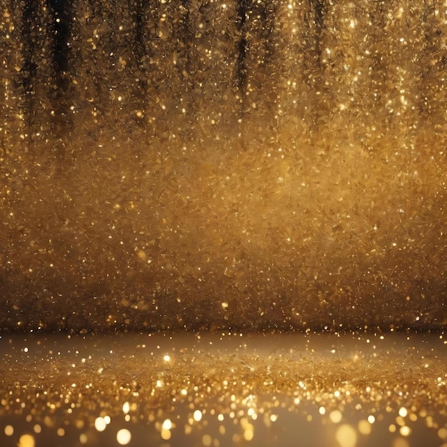 Gold glittering blur background