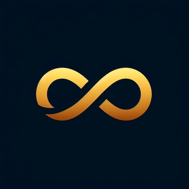 Photo gold infinity logo template