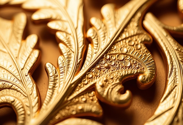 a gold leaf with the word  dragon  on it