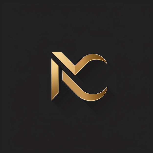 a gold letter on a black background with the letter m on it