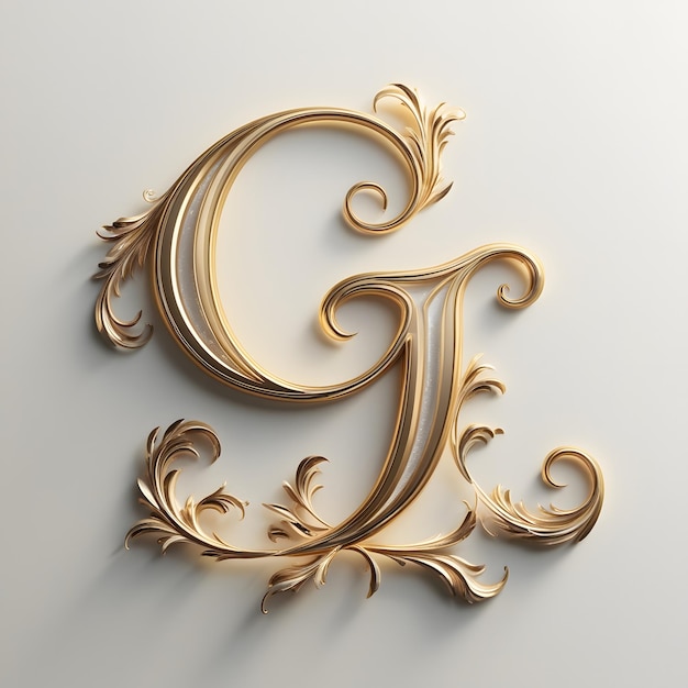 a gold letter c is on a white background