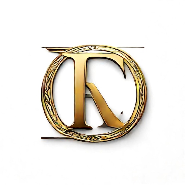 a gold letter r is on a white background