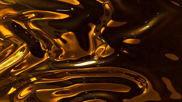 Gold liquid metal texture background