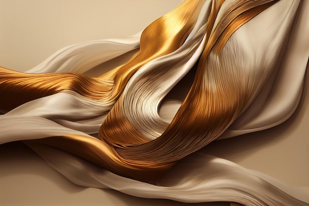 Gold luxury silk background Illustration