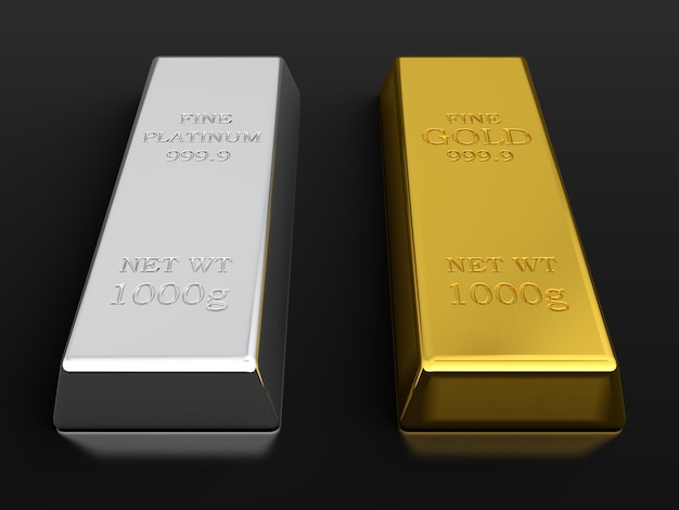 Gold and platinum ingots