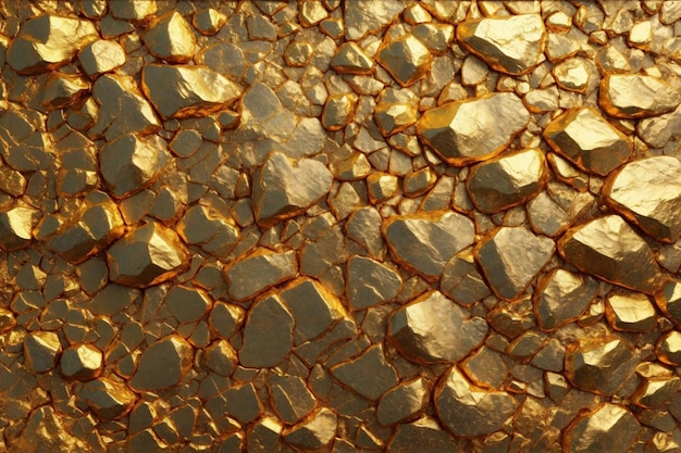 Gold Rock Texture Background Gold Texture Background Gold Stone Texture Background Gold Texture Gold Rock AI Generative