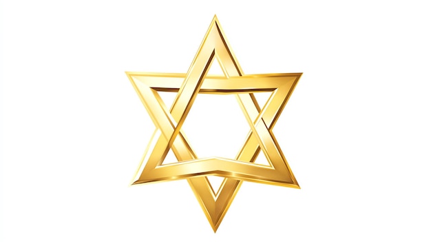 Photo gold star of david illustration