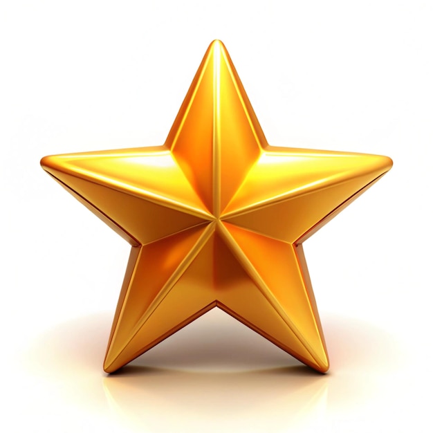 a gold star with a star on it